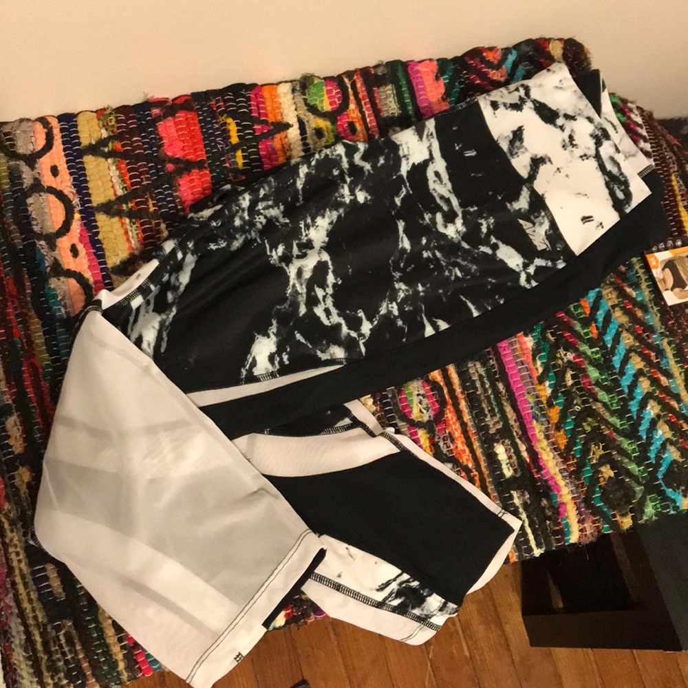 Avia Black and White Leggings